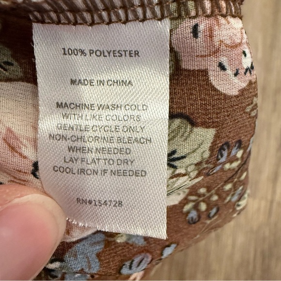 Bailey’s Blossom Romper Baby Girl 18-24 Mo Brown Floral Ruffle Fall Autumn Girly - Picture 5 of 6